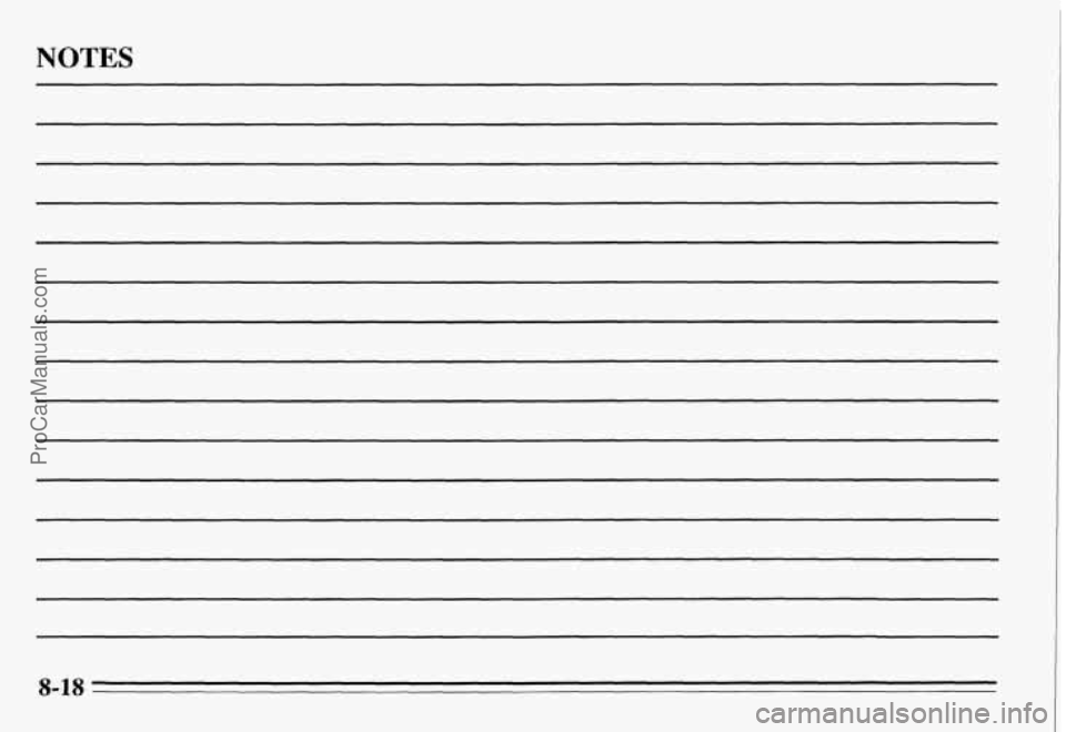 PONTIAC GRAND-AM 1995  Owners Manual NOTES 
8-28 
ProCarManuals.com 