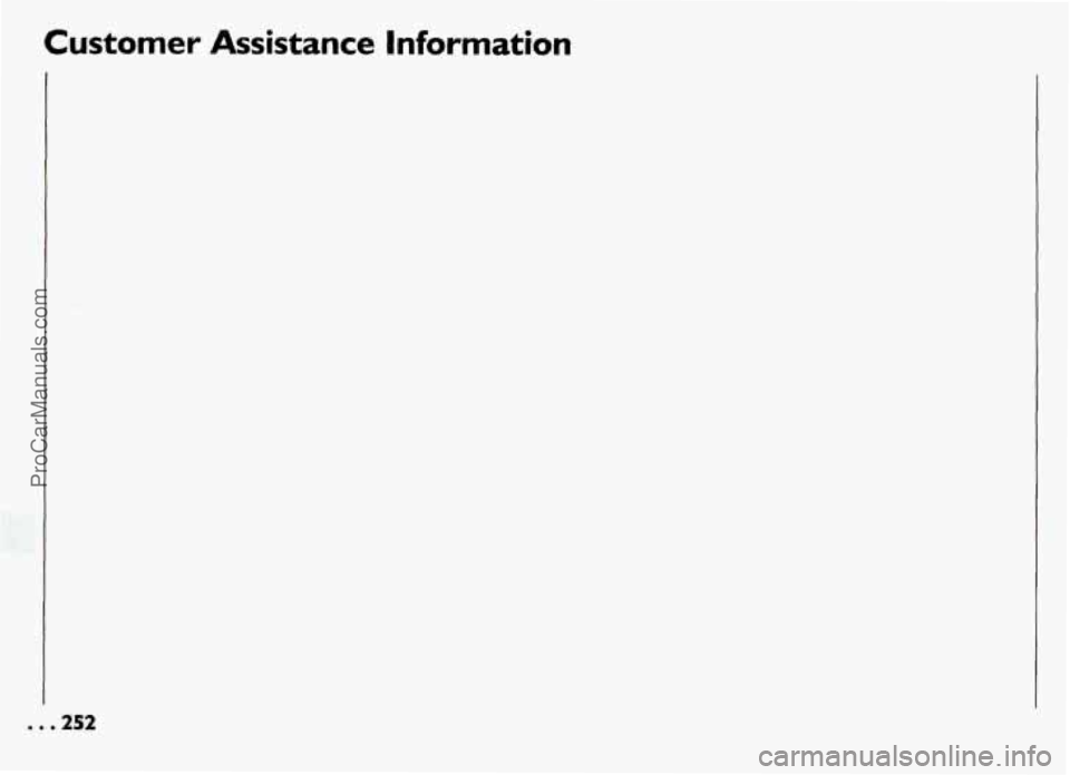 PONTIAC GRAND-AM 1994  Owners Manual Customer  Assistance  Information 
ProCarManuals.com 