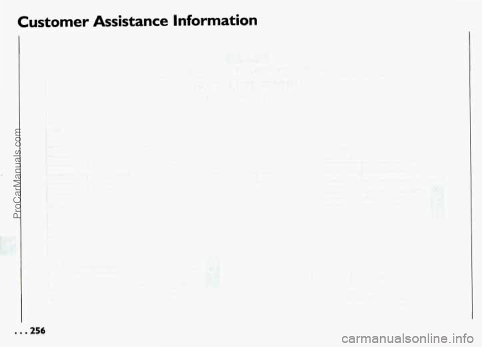 PONTIAC GRAND-AM 1994  Owners Manual Customer  Assistance  Information 
. . .256 
ProCarManuals.com 