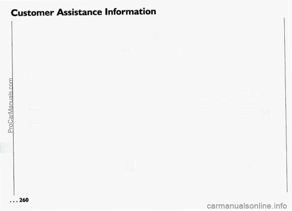 PONTIAC GRAND-AM 1994  Owners Manual Customer  Assistance  Information 
. . .260 
ProCarManuals.com 