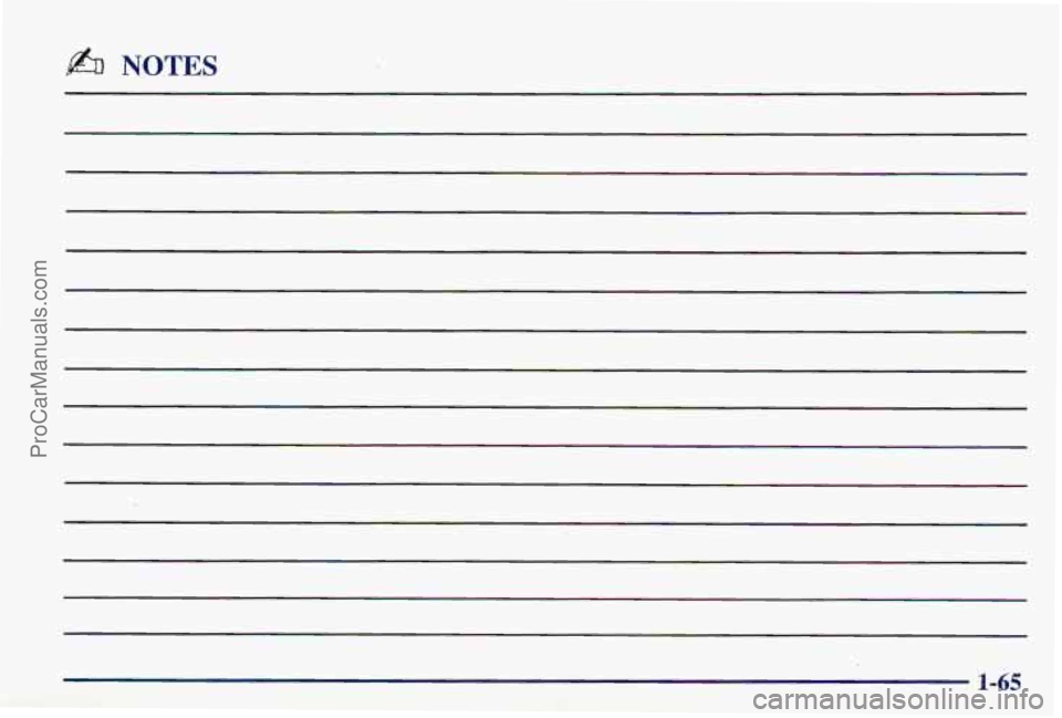 PONTIAC PONTIAC 1997  Owners Manual b NOTES 
1-65 
ProCarManuals.com 