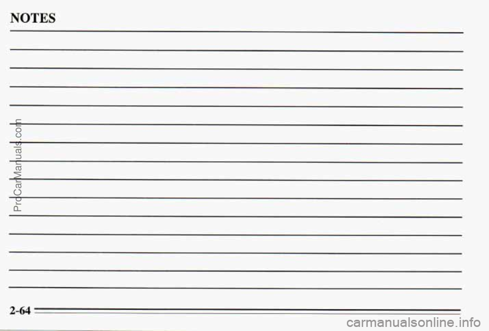 PONTIAC PONTIAC 1995  Owners Manual NOTES 
2-64 
ProCarManuals.com 