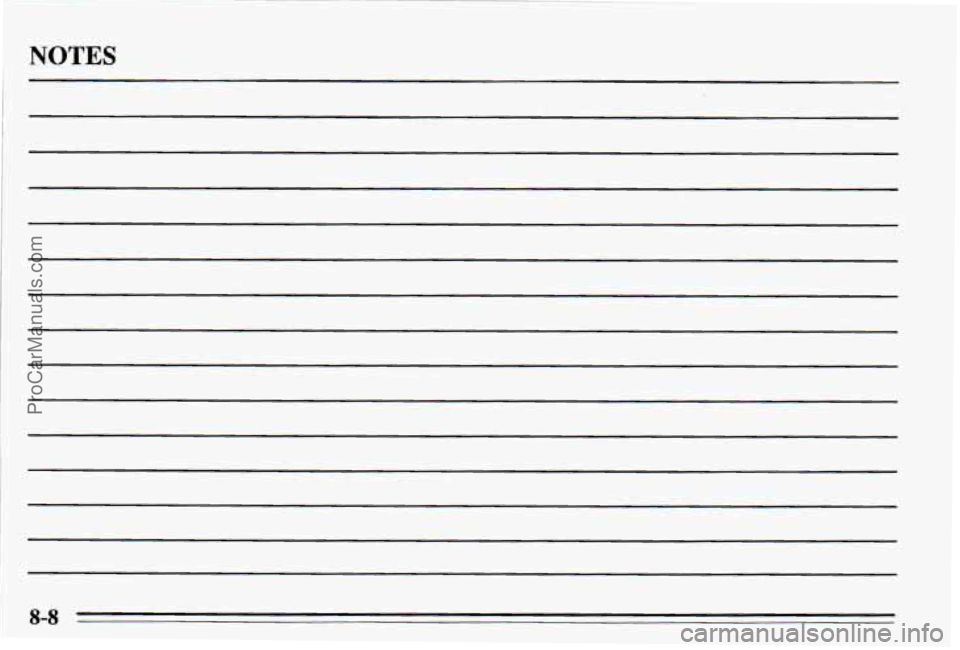 PONTIAC PONTIAC 1995  Owners Manual NOTES 
!i  
ProCarManuals.com 