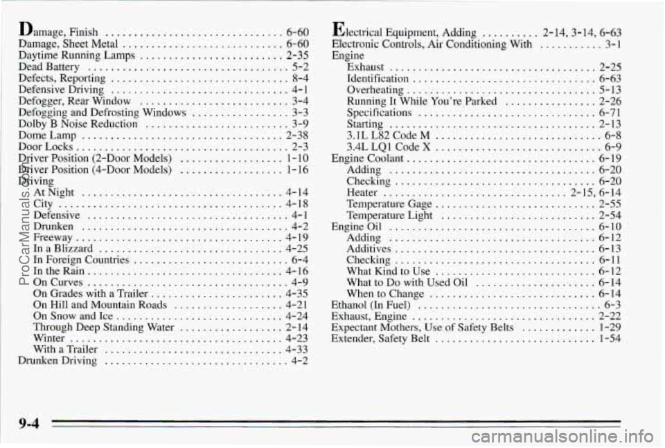 PONTIAC PONTIAC 1995  Owners Manual ProCarManuals.com 