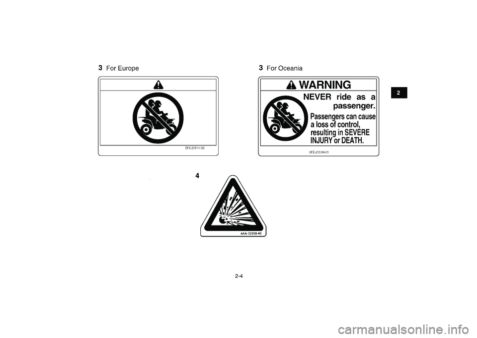 YAMAHA BANSHEE 350 2008  Notices Demploi (in French)  
2-4 
12
3
4
5
6
7
8
9
10
11 