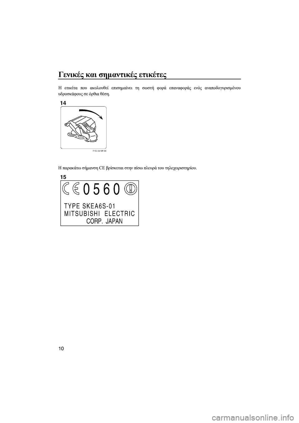 YAMAHA FZR SVHO 2012  ΟΔΗΓΌΣ ΧΡΉΣΗΣ (in Greek) Γενικές και σηµαντικές ετικέτες
10
Η ετικέτα που ακολουθεί επισηµαίνει τη σωστή φορά επαναφοράς ενός αναποδο