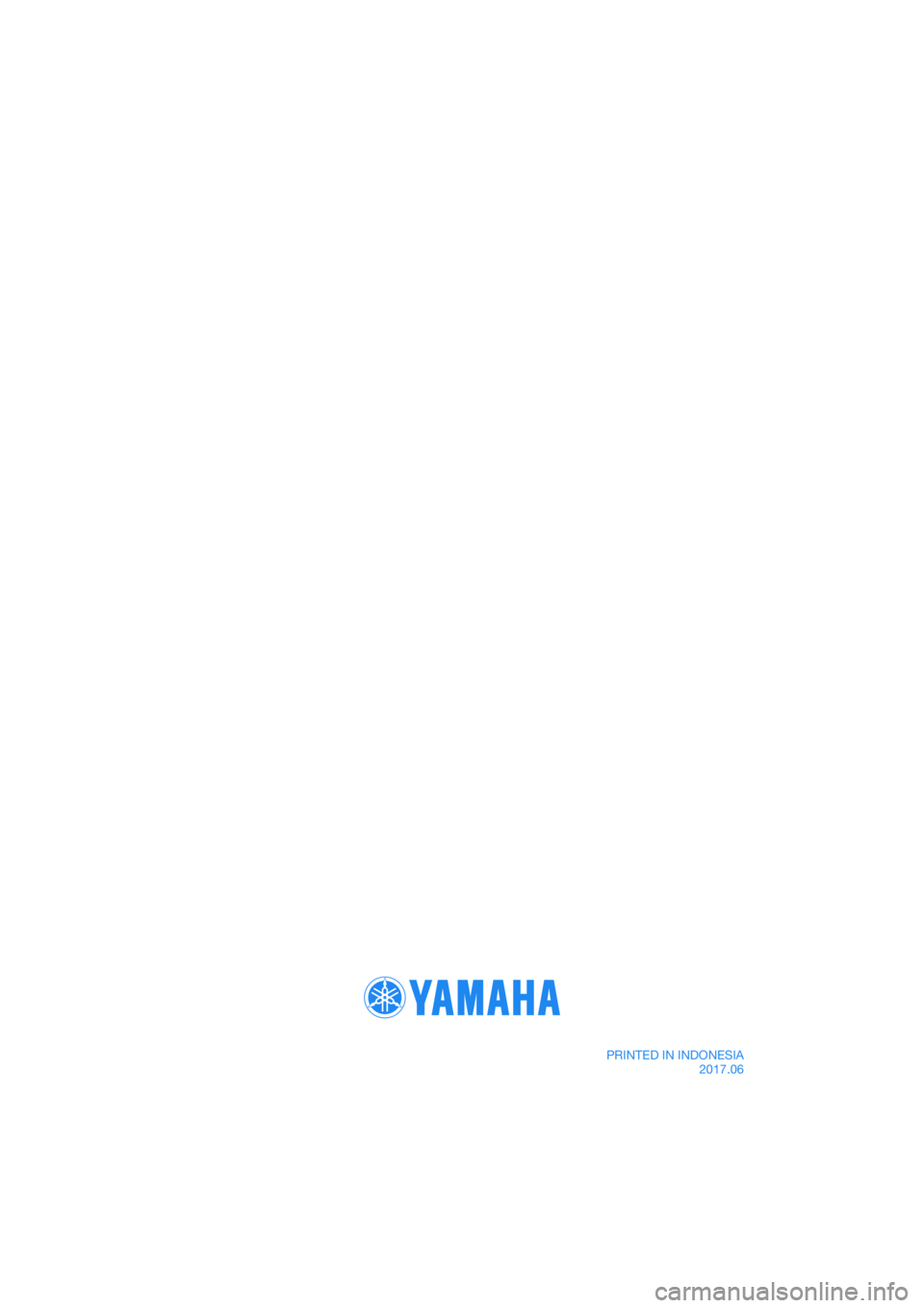 YAMAHA MT-03 2018  Owners Manual DIC183
PRINTED IN INDONESIA2017.06 
