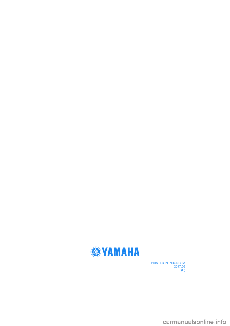 YAMAHA MT-03 2018  Betriebsanleitungen (in German) DIC183
PRINTED IN INDONESIA2017.06(G) 