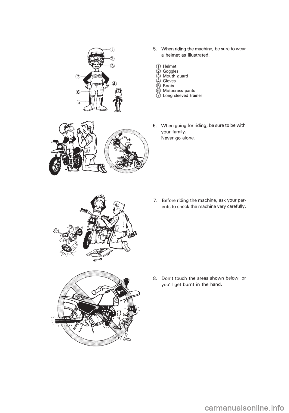 YAMAHA PW50 2003  Notices Demploi (in French) *1/3=PW50-5PG-81  01.4.11 6:24 PM  Page 16 