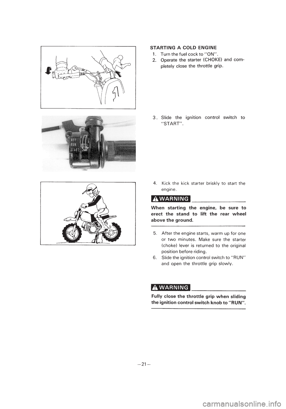 YAMAHA PW50 2003  Notices Demploi (in French) *1/3=PW50-5PG-81  01.4.11 6:32 PM  Page 42 