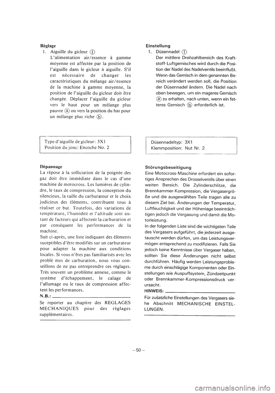 YAMAHA PW50 2003  Notices Demploi (in French) *2/3=PW50-5PG-81  01.4.11 10:41 PM  Page 15 