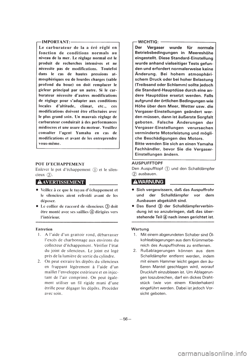 YAMAHA PW50 2003  Notices Demploi (in French) *2/3=PW50-5PG-81  01.4.11 10:43 PM  Page 21 
