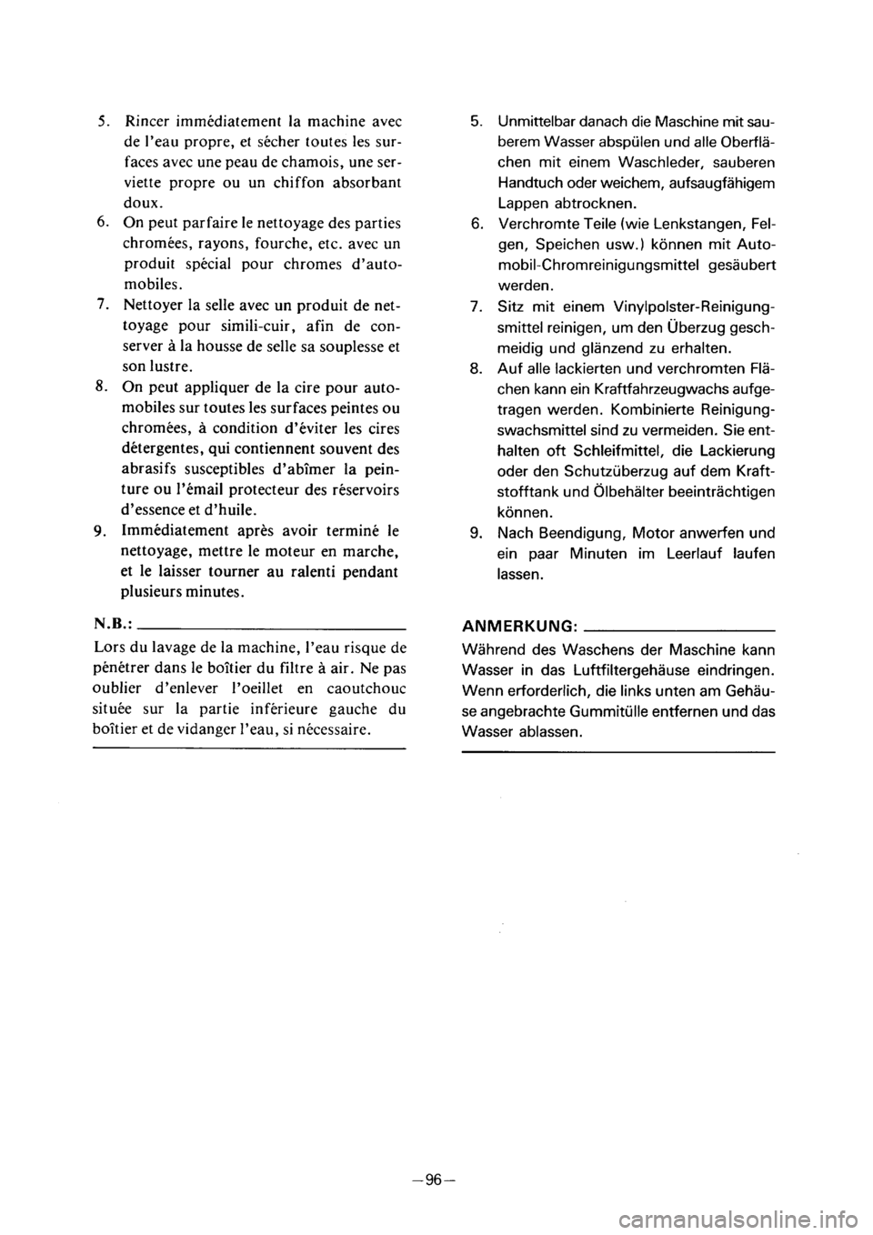 YAMAHA PW50 2001  Notices Demploi (in French) 
