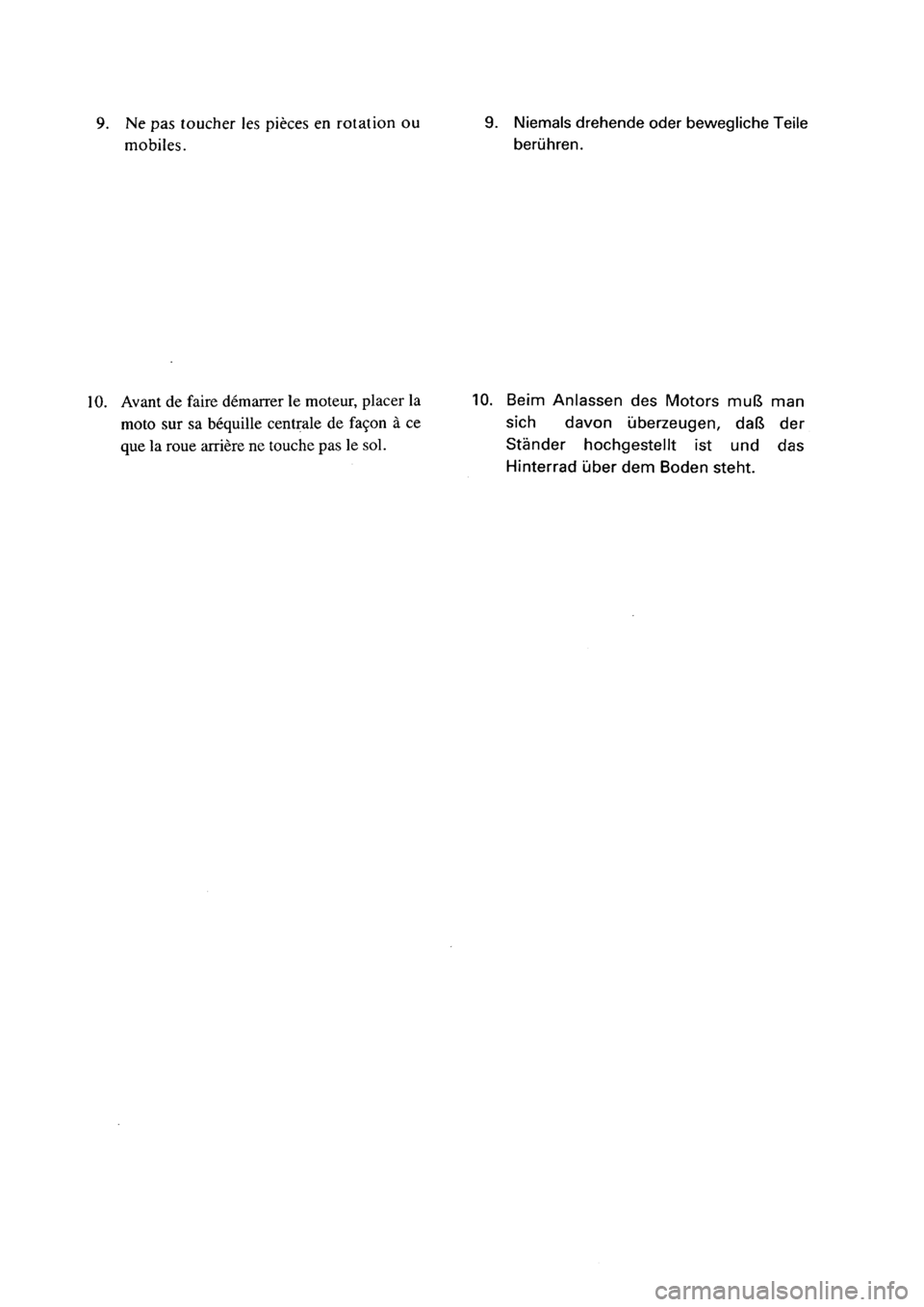 YAMAHA PW50 2001  Notices Demploi (in French) 
