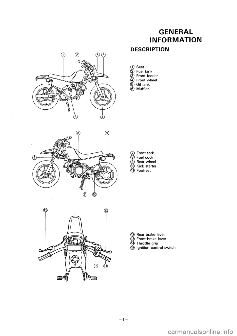 YAMAHA PW50 2001  Notices Demploi (in French) 