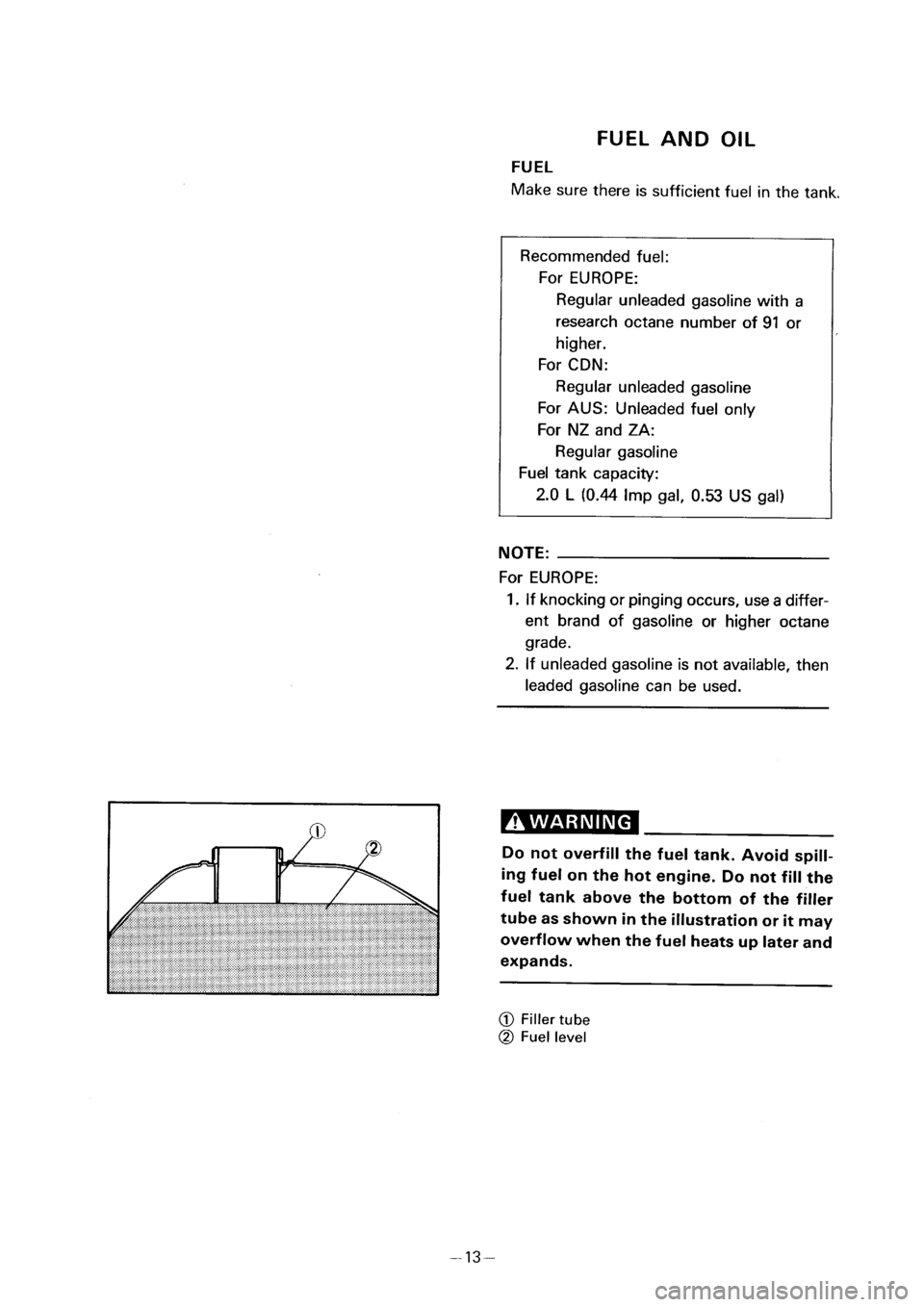 YAMAHA PW50 2001  Notices Demploi (in French) 
