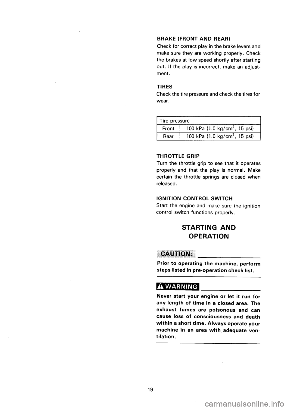 YAMAHA PW50 2001  Notices Demploi (in French) 