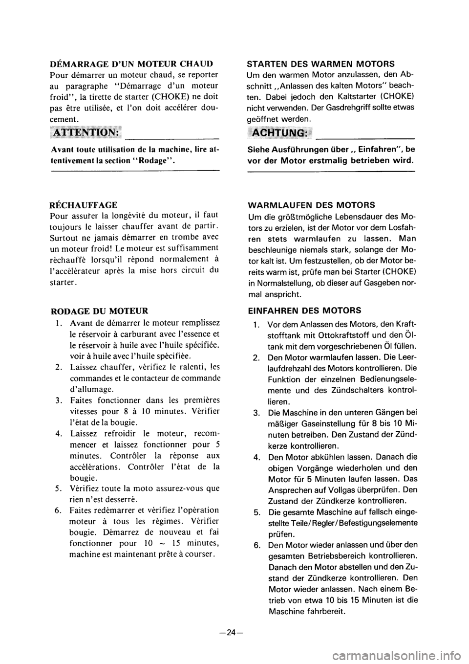 YAMAHA PW50 2001  Notices Demploi (in French) 