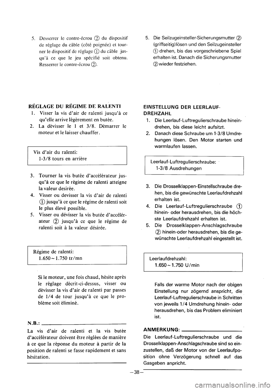 YAMAHA PW50 2001  Notices Demploi (in French) 