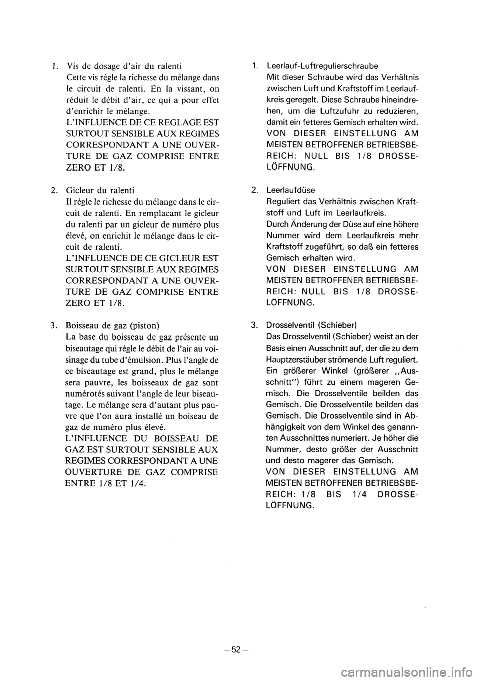 YAMAHA PW50 2001  Notices Demploi (in French) 