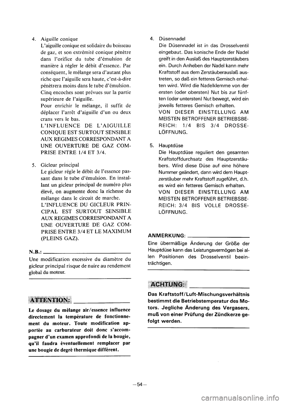 YAMAHA PW50 2001  Notices Demploi (in French) 