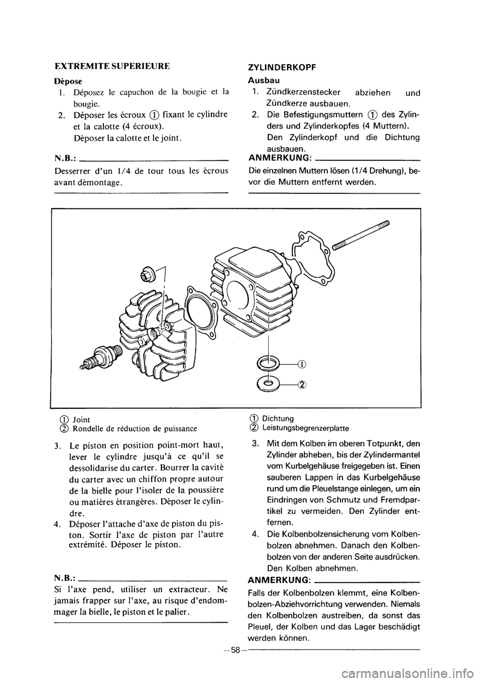 YAMAHA PW50 2001  Notices Demploi (in French) 