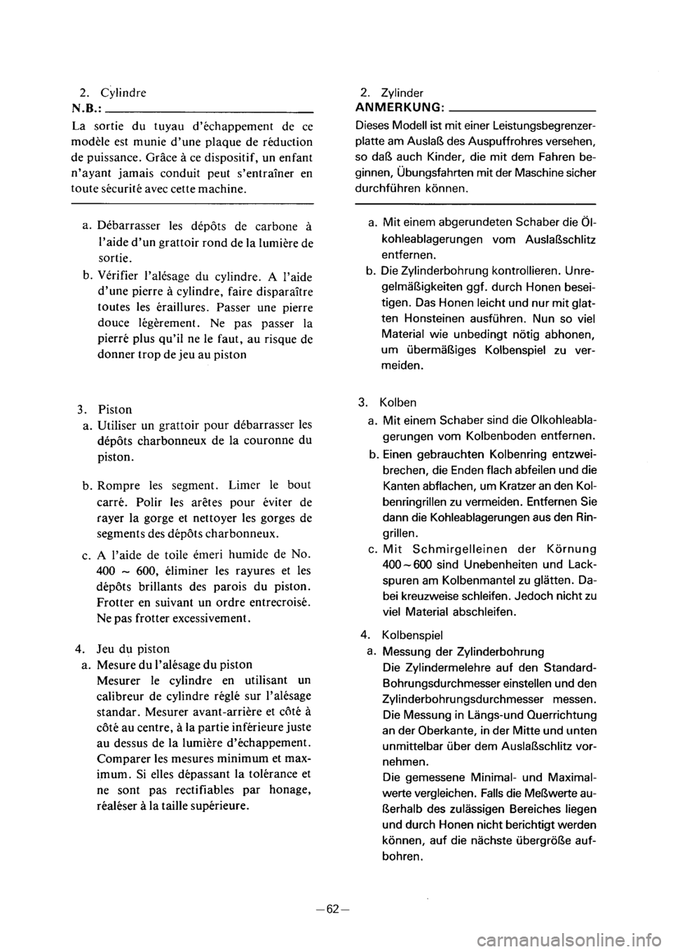 YAMAHA PW50 2001  Notices Demploi (in French) 