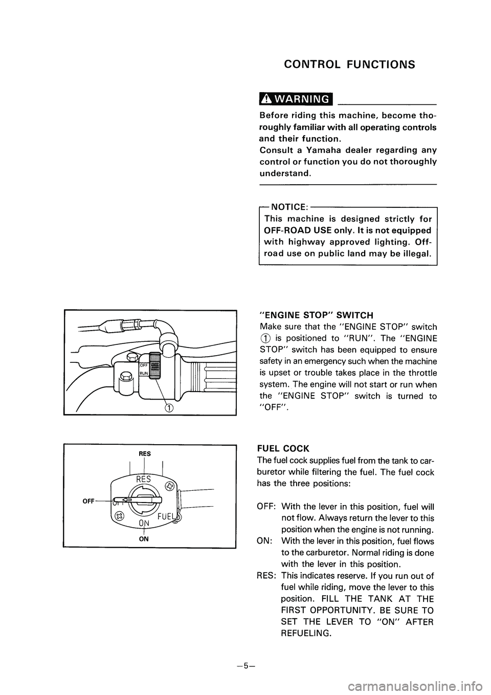YAMAHA PW80 2005  Owners Manual  3RV 8E 1  04.4.13 10:04      24  