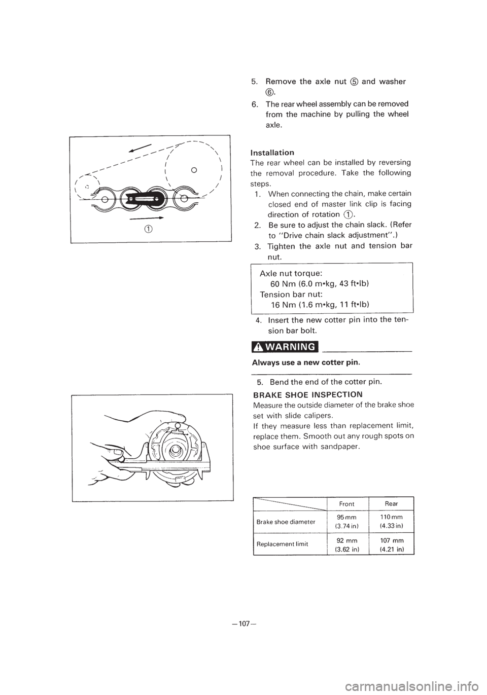 YAMAHA PW80 2003  Owners Manual *2/3=PW80-3RV-8B  01.4.16 3:52 PM  Page 62 