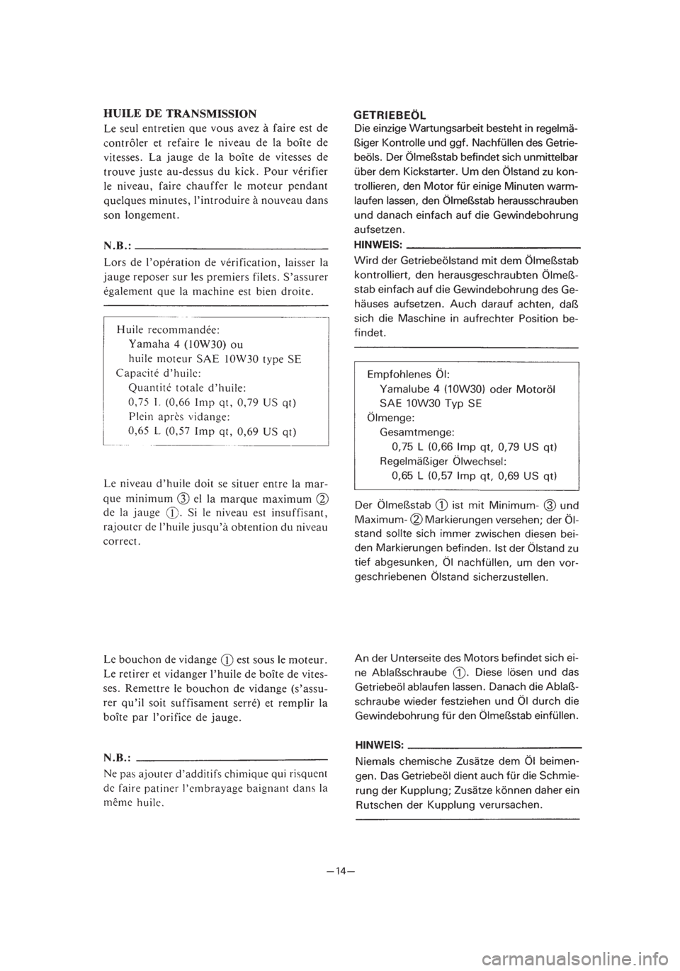 YAMAHA PW80 2003  Notices Demploi (in French) *1/3=PW80-3RV-8B  01.4.16 2:57 PM  Page 33 