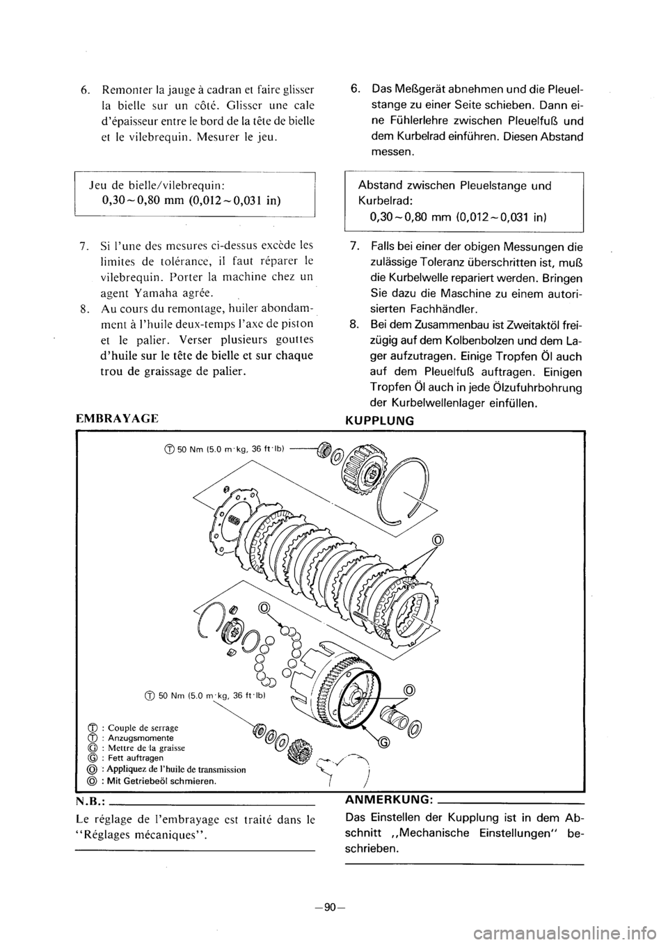 YAMAHA PW80 2001  Owners Manual 