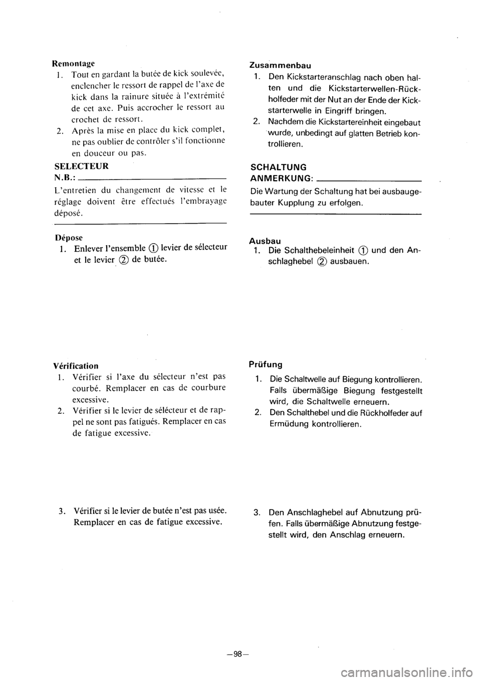 YAMAHA PW80 2001  Owners Manual 