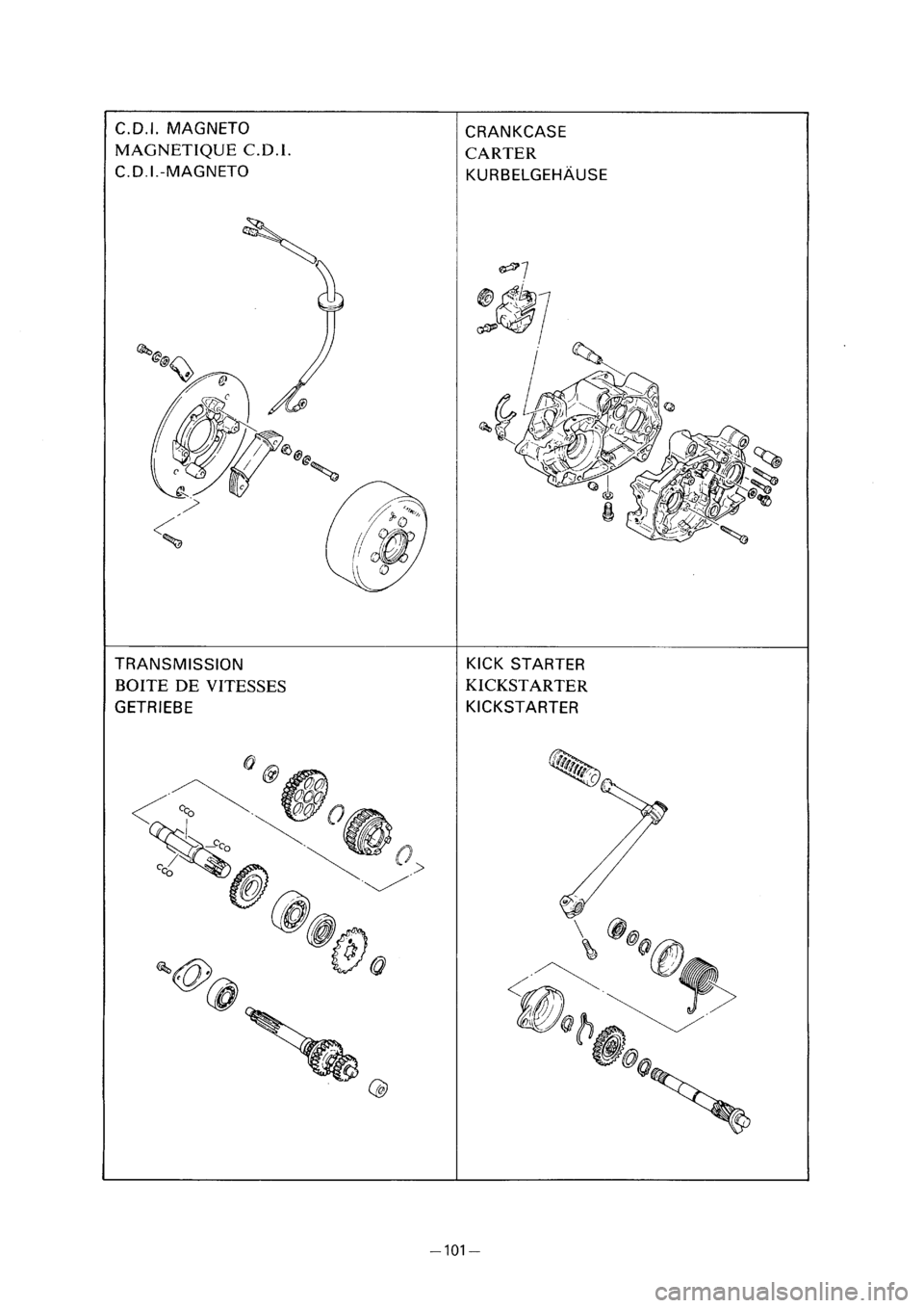 YAMAHA PW80 2001  Owners Manual 