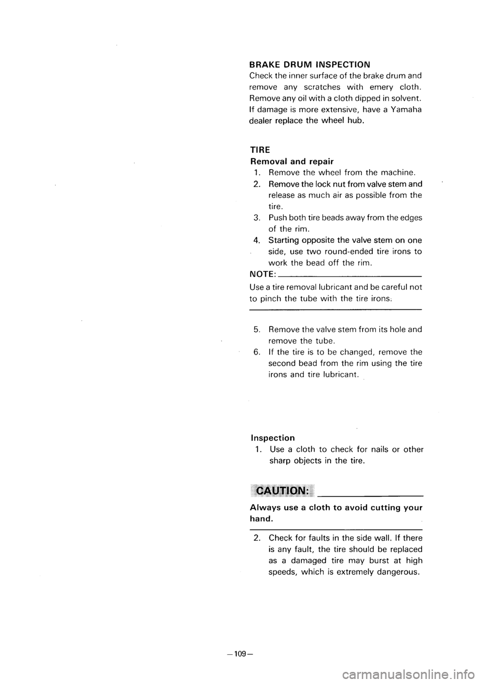 YAMAHA PW80 2001  Owners Manual 
