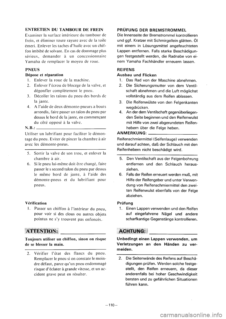 YAMAHA PW80 2001  Owners Manual 