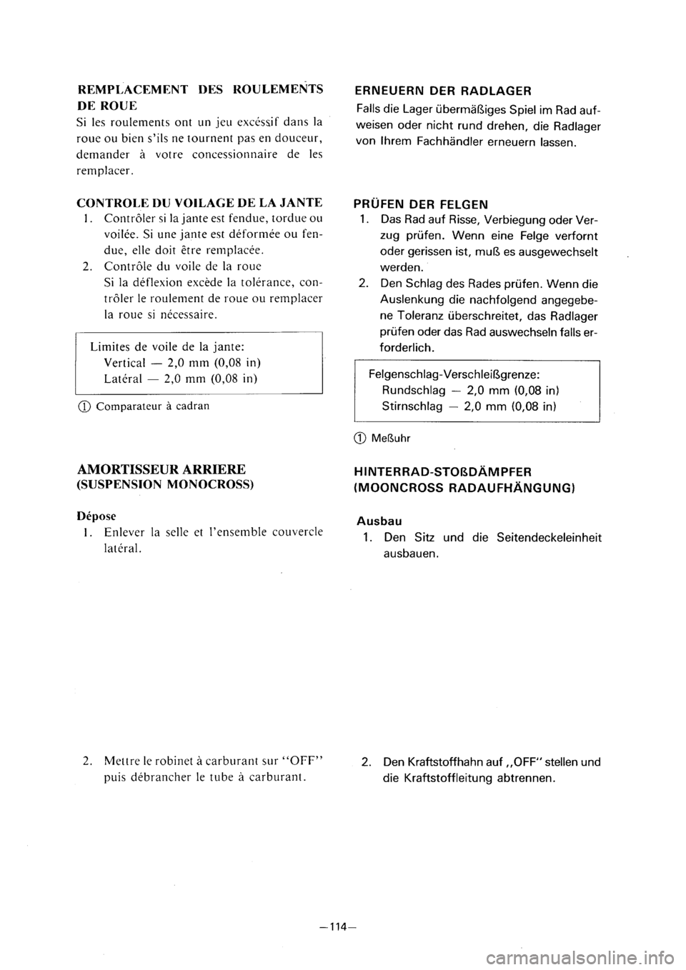 YAMAHA PW80 2001  Owners Manual 