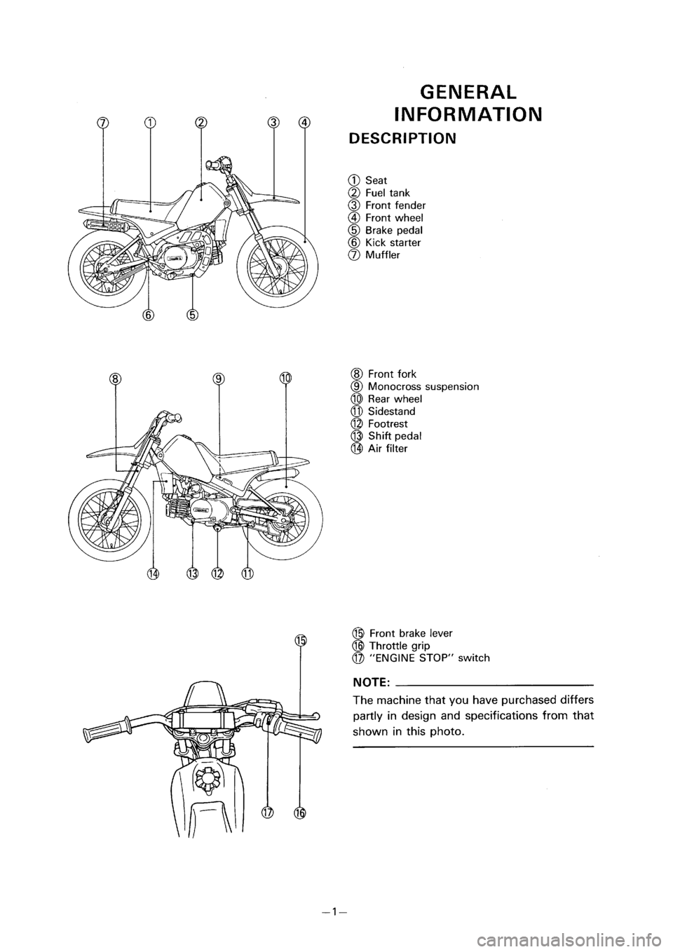 YAMAHA PW80 2001  Betriebsanleitungen (in German) 
