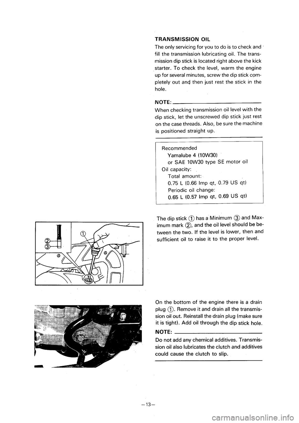YAMAHA PW80 2001  Notices Demploi (in French) 