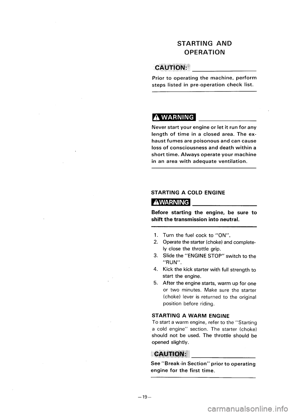 YAMAHA PW80 2001  Notices Demploi (in French) 