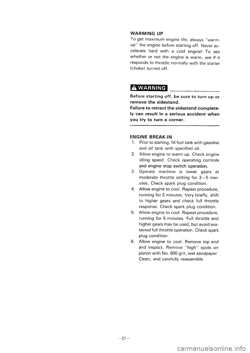YAMAHA PW80 2001  Notices Demploi (in French) 
