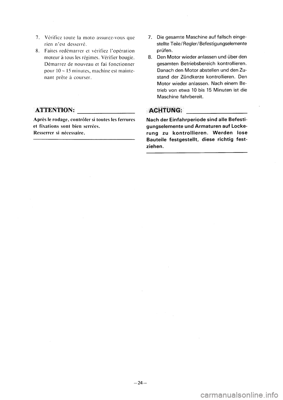 YAMAHA PW80 2001  Notices Demploi (in French) 