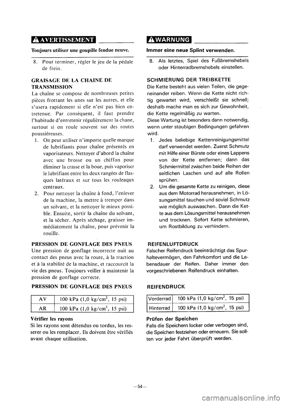 YAMAHA PW80 2001  Owners Manual 