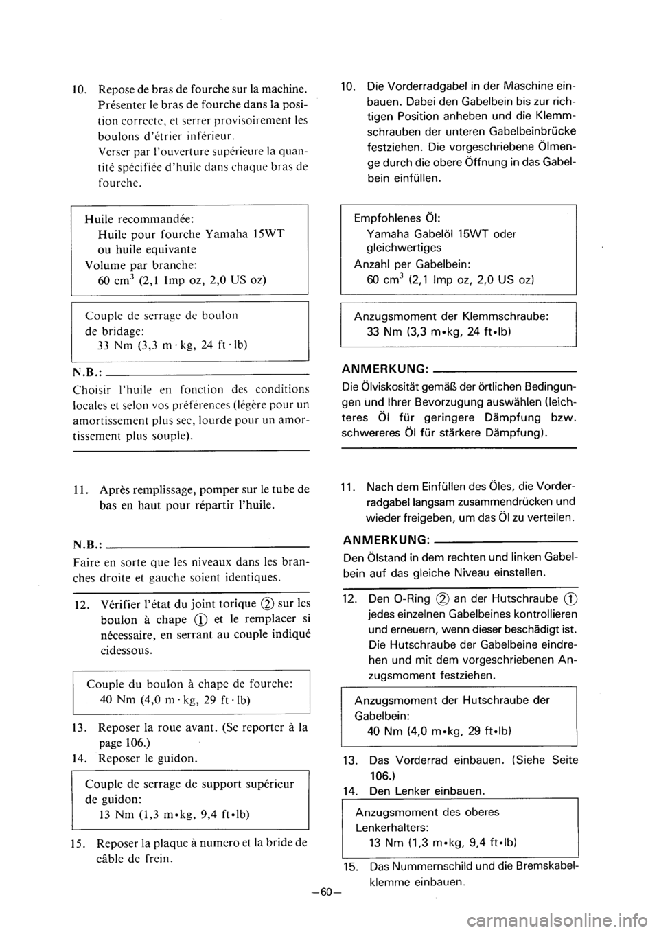 YAMAHA PW80 2001  Notices Demploi (in French) 
