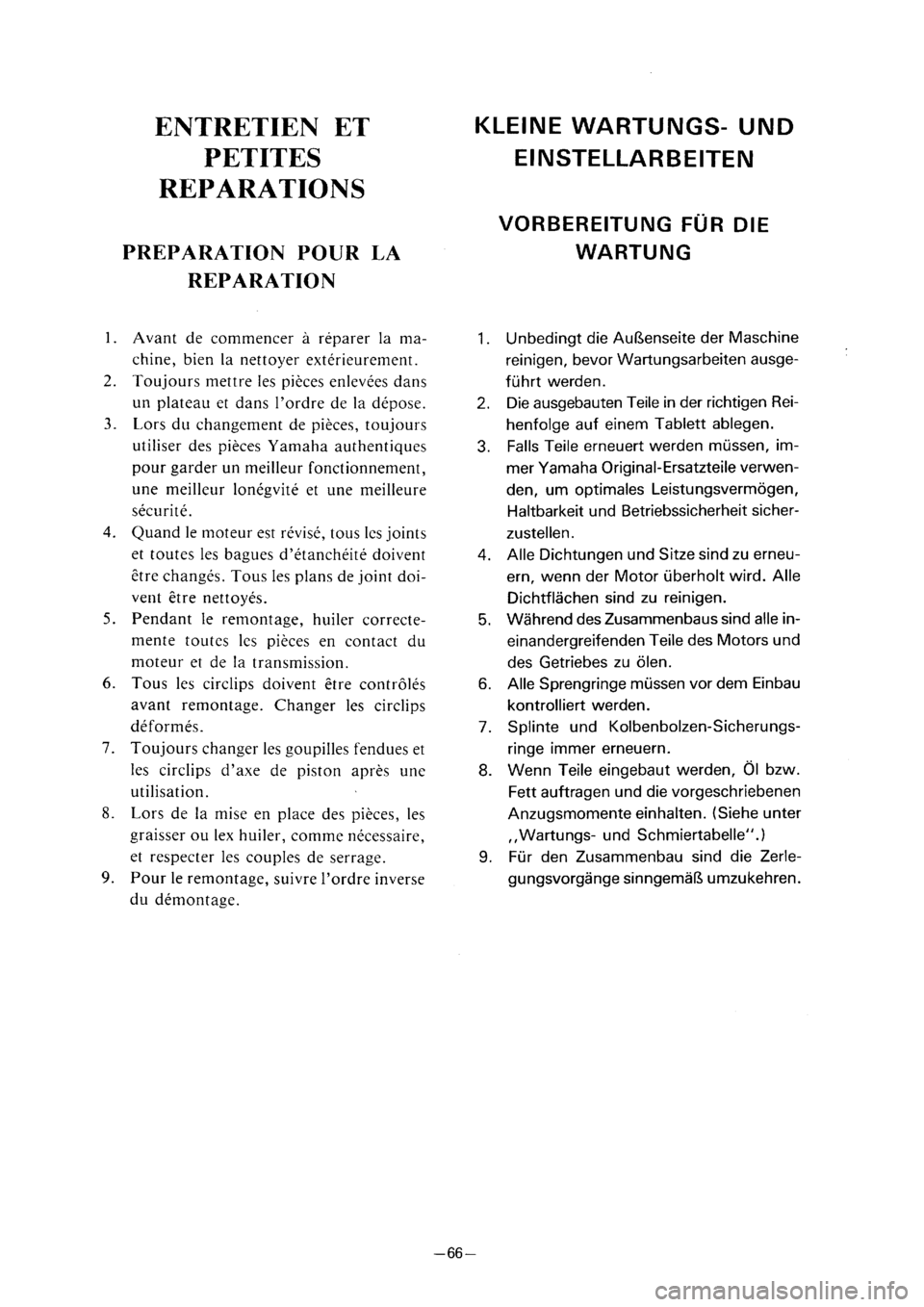 YAMAHA PW80 2001  Notices Demploi (in French) 