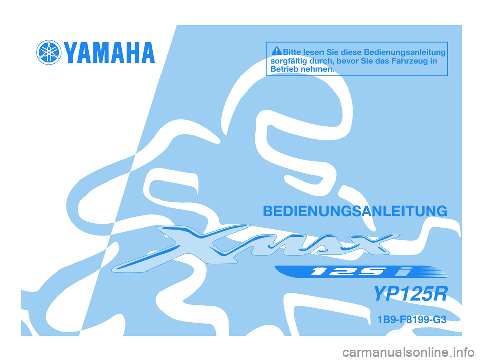 YAMAHA XMAX 125 2009  Betriebsanleitungen (in German) 