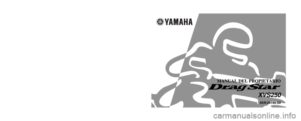 YAMAHA XVS250 2001  Manuale de Empleo (in Spanish) IMPRESO EN PAPEL RECICLADO 
YAMAHA MOTOR CO., LTD.
PRINTED IN JAPAN
2000 · 8 - 0.3 ´ 1    CR
(S)5KR-28199-S0
XVS250
MANUAL DEL PROPIETARIO 