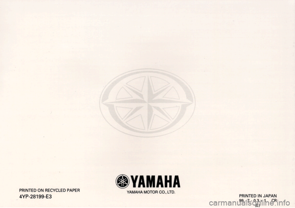 YAMAHA XVZ1300A 2000  Owners Manual 