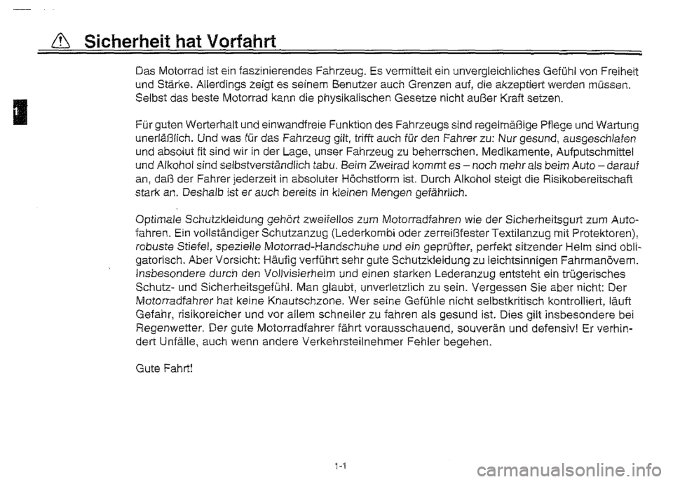 YAMAHA XVZ1300A 2000  Betriebsanleitungen (in German) 