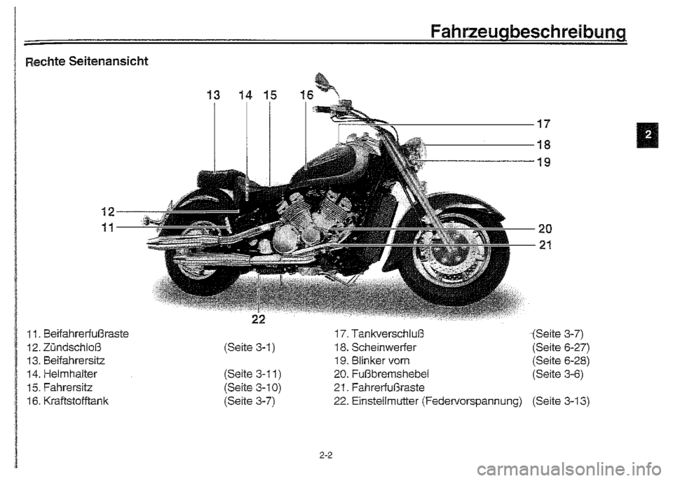 YAMAHA XVZ1300A 2000  Betriebsanleitungen (in German) 