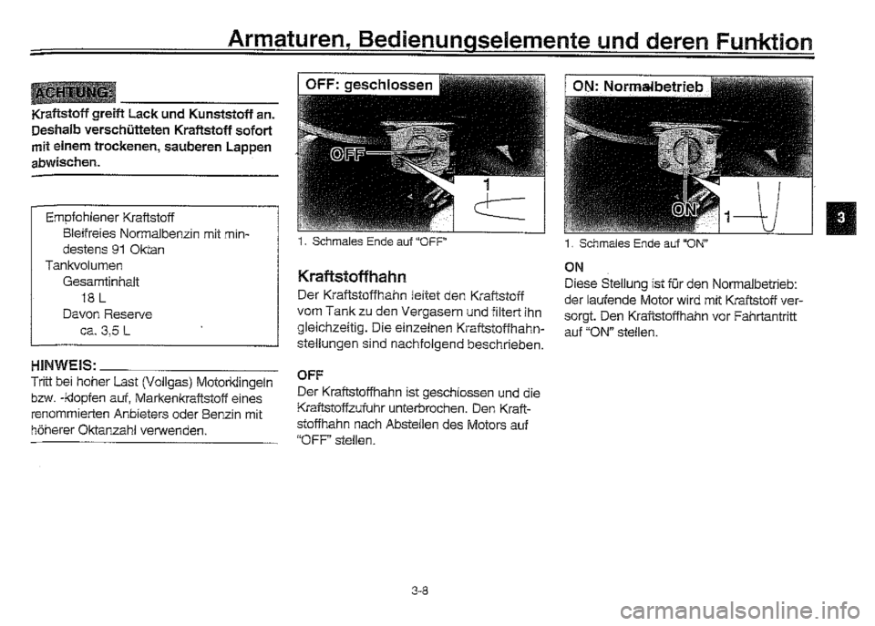YAMAHA XVZ1300A 2000  Betriebsanleitungen (in German) 